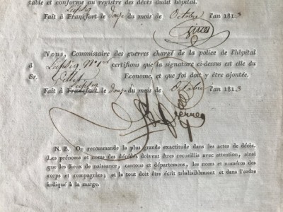 Die gegengezeichneten Unterschriften