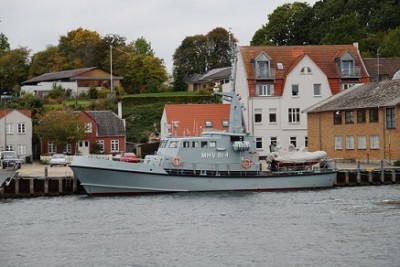 Marine in Sonderburg heute. Dänischer Heimwehrkutter MHV 814..JPG