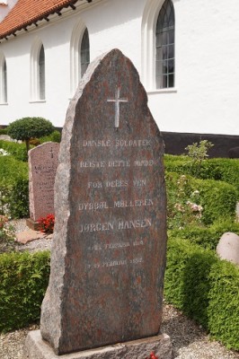 Gedenkstein für Jørgen Hansen, den Düppeler Müller von 1864.JPG
