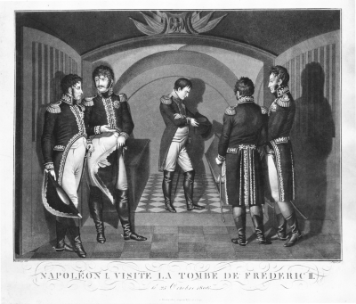 Friedrich Jügels und Heinrich Anton Dählings “Napoleon am Sarkophag Friedrichs II.”.png